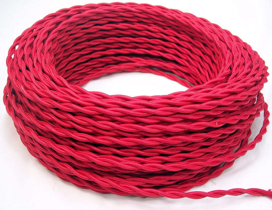 Cable Trenzado Rojo – IluminacionVintage