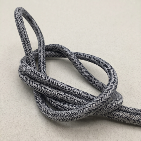 Cable Redondo Jaspeado — cable textil por metro
