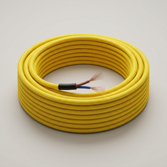 Cable Redondo Amarillo — cable textil por metro