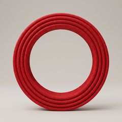 Cable Redondo Rojo — cable textil por metro