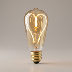 Foco Led Gota Corazón Entintado