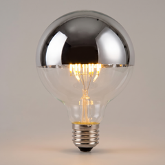 Foco Led Globo Medio Cromo