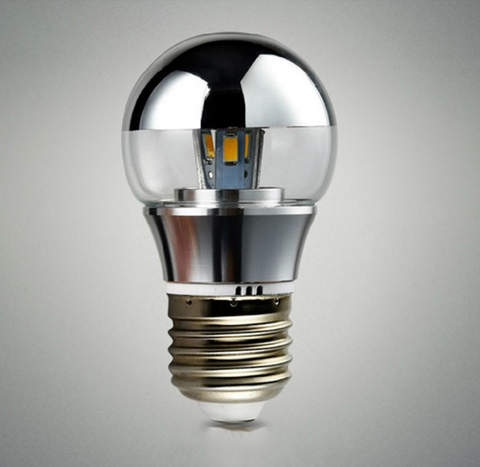 Foco Led Clásico Medio Cromo Chico