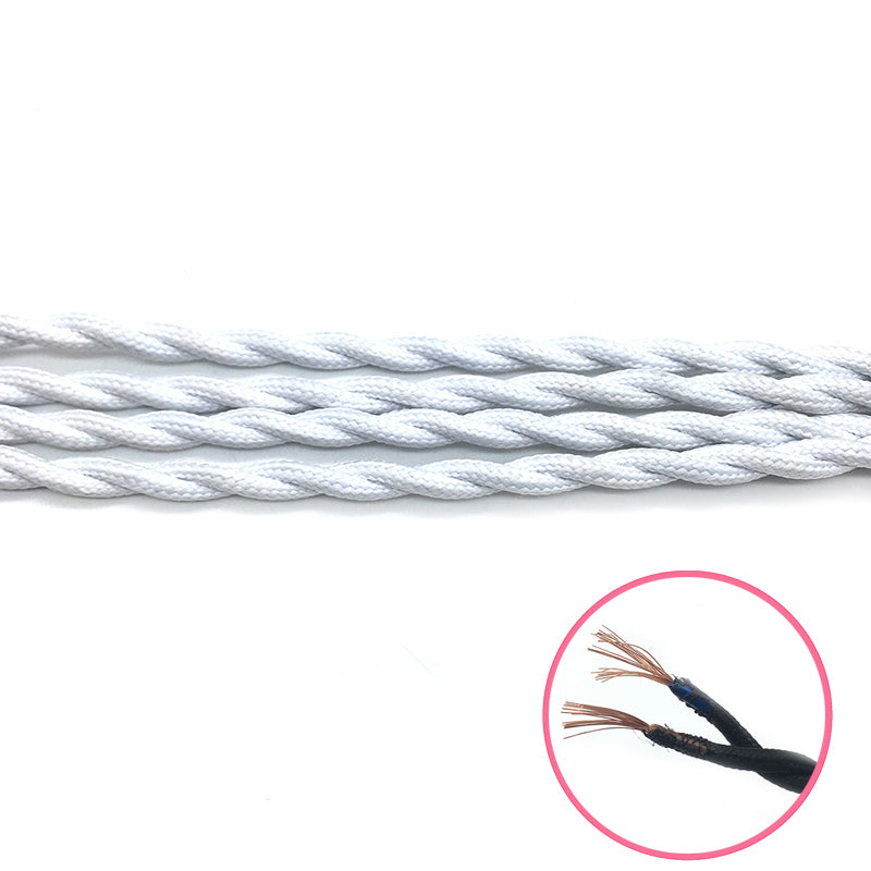 Cable Trenzado Blanco – IluminacionVintage