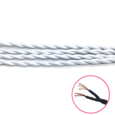 VDE de 2 Núcleos de cable textil Vintage Fabric Cable trenzado - China Cable  trenzado de color, los textiles tejidos de cable