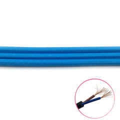 Cable Redondo Azul — cable textil por metro