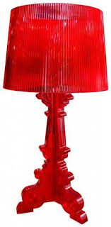 Lámpara de mesa Roja